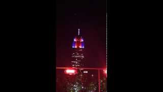 Empire State Building Light Show with Alicia Keys [upl. by Atinek]