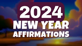 2024 New Year Affirmations  Manifest Your Dreams  30 Minutes [upl. by Culliton543]