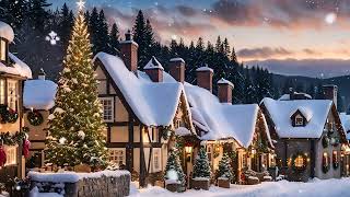 Magical Snowy Old World Christmas Village  4K [upl. by Pappas]