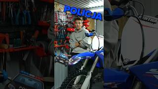 Dokumenty i prawo jazdy poproszę 👮🚓 police policja motocykl enduro supermoto yamaha yz125 [upl. by Ellswerth]