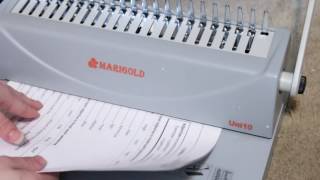 Marigold 19hole Letter Size Comb Ring Binding Machine Review [upl. by Chader]