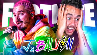 REACCIONANDO AL CONCIERTO DE J BALVIN EN FORTNITE  TheGrefg [upl. by Hacim222]