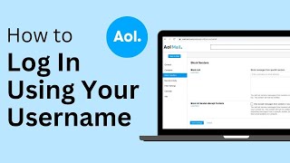 AOL Mail Login Using Username AOL Mail Log In Tutorial For Beginners [upl. by Aropizt935]