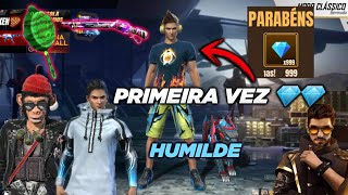 GEMANDO A CONTA DA QUARTA TEMPORADA HUMILDE PELA PRIMEIRA VEZ NO FREE FIRE [upl. by Ynhoj]