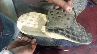 Adidas ultraboost restoration  Washingrepairing coloring sole replacing ASMR [upl. by Enneibaf]