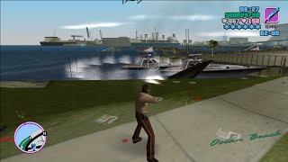 GTA Vice City Boatyard Rampage  Six Star Wanted Level Escape [upl. by Alamaj]