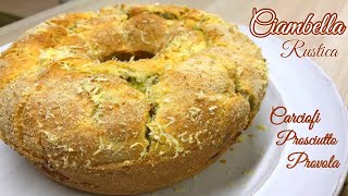 CIAMBELLA RUSTICA ISTANTANEA ricetta veloce RUSTIC BAGEL [upl. by Anelrahs492]