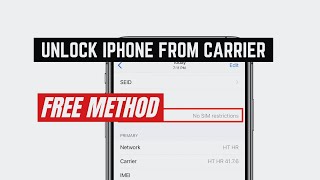 How to unlock SIM ICCID for iPhone carrier lock [upl. by Stedman]