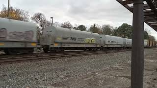 NS 4292 lads a mixed freight train in Wernersville PA 38G [upl. by Danforth]