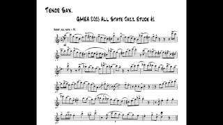 2015 GMEA Tenor Saxophone Jazz Etude 1 [upl. by Nnagrom]