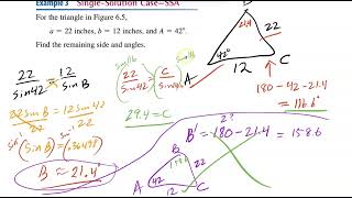 61 Law of Sines precalculus [upl. by Sirap282]