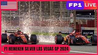 🔴F1 LIVE  2024 LAS VEGAS GP  FP1  Live data  Las Vegas Circuit [upl. by Yznel]