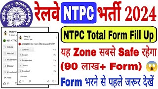 🔥 RRB NTPC Total Form Fill Up 2024 Graduate amp Under Graduate  NTPC 90 लाख Form पड़ेंगे 🙄 [upl. by Etnahc384]