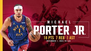 Michael Porter Jr Full Game Highlights vs Clippers  12124 [upl. by Sola]