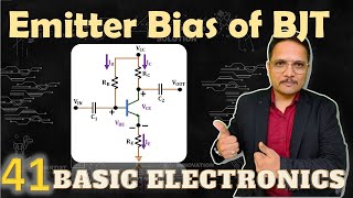 Emitter Bias of BJT Basics Circuit Parameters Example amp Stability Explained [upl. by Hillary]