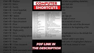 Computer shortcuts keys computershortcutkeys gcsm [upl. by Aluor]