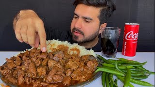 ASMR EATING SPICY MUTTON BOTI CURRYSPICY MUTTON LIVER CURRY WITH RICEDRINK  MUKBANG [upl. by Andie241]