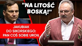 quotObrabia pan cztery litery RPquot Ostra reakcja Jakubiaka na exposé Sikorskiego [upl. by Elletnohs129]