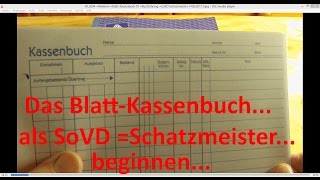 W0244 BlattKassenbuch 01 Buchführung SoVD Schatzmeister [upl. by Amaryllis]