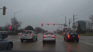 Schaumburg to I90 Chicago Highway Rain Drive quotNo Talking No Songquot ASMR [upl. by Anzovin]