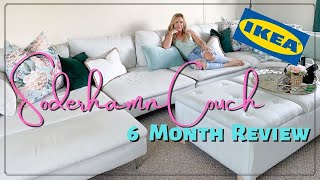 IKEA Soderhamn Couch 6 Month Review  How Its Holding Up  Is it worth it  The CrafT Home [upl. by Enylrac945]