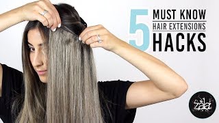 5 Hair Extension Blending Hacks for Natural Looking Results  ZALA Hair [upl. by Chatav]