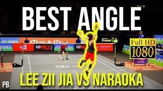 60FPS LEE ZII JIA 李梓嘉 BEST COURT ANGLE 🔥  Yonex All England Open 2024  R32  v Kodai Naraoka [upl. by Crifasi]