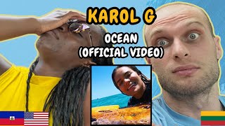 KAROL G  Ocean Reaction Music Video  FIRST TIME HEARING OCEAN [upl. by Ellga]