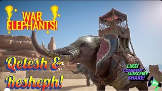 💥War Elephants💥 🐘Qetesh amp 🦣Resheph Battle by Swellestspice Plz Hit That🔔Thank You gamer [upl. by Dyolf]