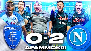 AFAMMOK EMPOLI 02 NAPOLI  LIVE REACTION NAPOLETANI HD [upl. by Salokin]