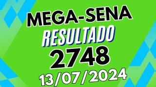 RESULTADO DA MEGASENA 2748  Confira os Números do Concurso 2748 [upl. by Atselec]