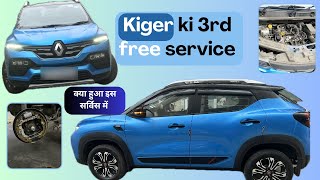 Kiger 3rd Free Service  Renault Kiger free service in detail [upl. by Claus326]