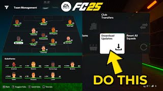 How To Update Your Squad in EA SPORTS FC 25 [upl. by Ecirtaeb105]