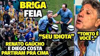 RENATO GAÚCHO FICA DESCONTROLADO E DIEGO COSTA PARTE PRA CMA PÓS TRETA FEIA E REPÓRTER XNGA RENATO [upl. by Arlette97]