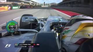 Lewis Hamilton Sets New Track Record At COTA  2017 US Grand Prix [upl. by Garrick504]