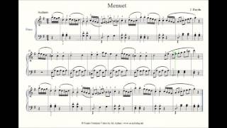 Menuet  J Haydn  Piano [upl. by Manton]