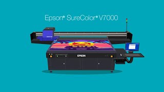 Epson SureColor V7000  Impressora UV [upl. by Demott]