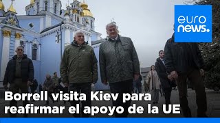 Josep Borrell asegura a Ucrania el apoyo del bloque de la Unión Europea [upl. by Akcimahs93]