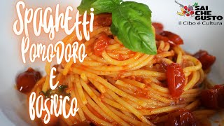 Spaghetti pomodoro e basilico  Spaghetti estivi  Pasta allitaliana [upl. by Lednic]