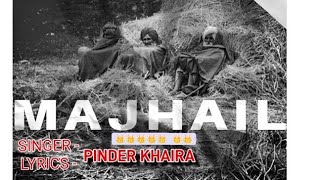 MAJHAIL ਮਝੈਲ  PINDER KHAIRA  NEW PUNJABI SONG 2024 [upl. by Tammie]