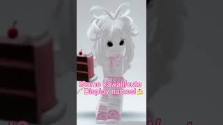 Cute display names kawaii cutecore roblox [upl. by Arevle597]