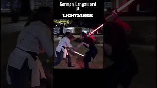 German Longsword meets Lightsaber Starwars shorts [upl. by Young]