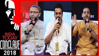 Ayodhya  The Politics of Hate  Sambit Patra Sanjay Nirupam amp Owaisi  India Today Conclave 2018 [upl. by Hecht]