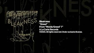 Bleakness quotGreedquot Official Audio [upl. by Coady]