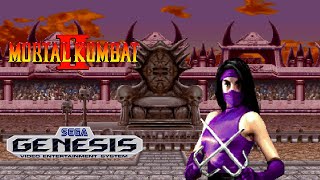 Mortal Kombat II Sega Genesis  Mileena Playthrough HD  RetroGameUp [upl. by Flem625]