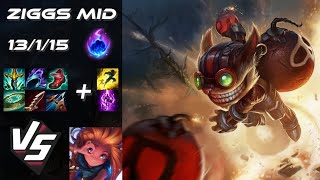 MID Ziggs vs Zoe  EU Challenger Patch 1422 [upl. by Ranite]