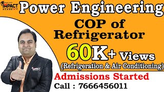 COP of Refrigerator  Refrigeration amp Air Conditioning  Power Engineering zafarsir engineering [upl. by Llertnac]