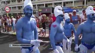 The SMURFS  MASPALOMAS PRIDE  Los Pitufos [upl. by Naillig368]