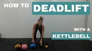 Conventional deadlift with kettlebell [upl. by Abbye]