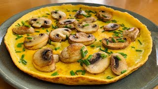 Omelette aux champignons de Paris 🍄 [upl. by Cargian]